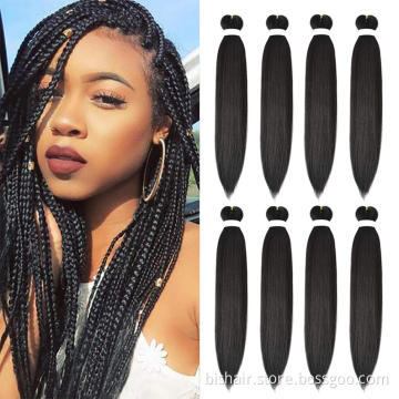 Professional Itch Free Hot Setting Perm Yaki Texture Prestretched Braiding Hair (#1B)Yaki Pony Yaku Wave Braiding Hair Extension